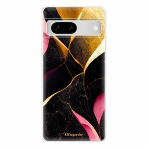 Odolné silikonové pouzdro iSaprio - Gold Pink Marble - Google Pixel 7 5G obraz