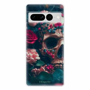 Odolné silikonové pouzdro iSaprio - Skull in Roses - Google Pixel 7 Pro 5G obraz