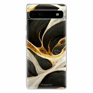 Odolné silikonové pouzdro iSaprio - Black and Gold - Google Pixel 6a 5G obraz