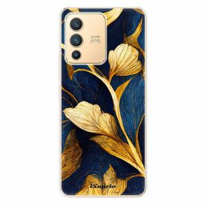 Odolné silikonové pouzdro iSaprio - Gold Leaves - Vivo V23 5G obraz