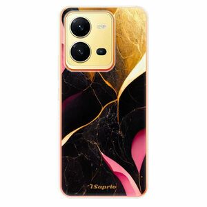 Odolné silikonové pouzdro iSaprio - Gold Pink Marble - Vivo X80 Lite 5G obraz