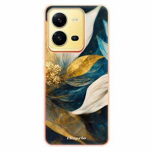 Odolné silikonové pouzdro iSaprio - Gold Petals - Vivo X80 Lite 5G obraz