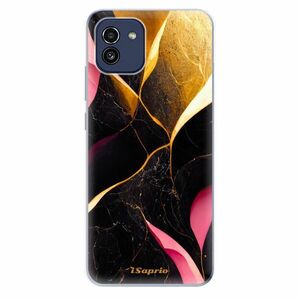 Odolné silikonové pouzdro iSaprio - Gold Pink Marble - Samsung Galaxy A03 obraz