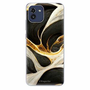 Odolné silikonové pouzdro iSaprio - Black and Gold - Samsung Galaxy A03 obraz