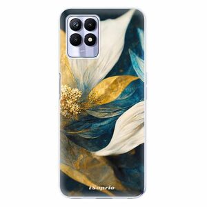 Odolné silikonové pouzdro iSaprio - Gold Petals - Realme 8i obraz