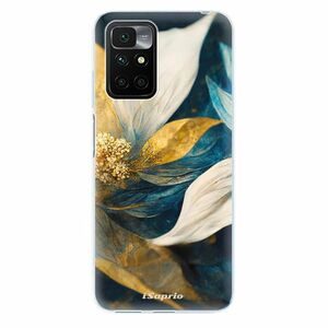 Odolné silikonové pouzdro iSaprio - Gold Petals - Xiaomi Redmi 10 obraz