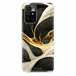 Odolné silikonové pouzdro iSaprio - Black and Gold - Xiaomi Redmi 10 obraz