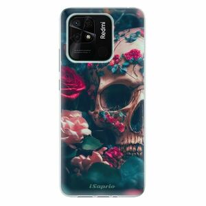 Odolné silikonové pouzdro iSaprio - Skull in Roses - Xiaomi Redmi 10C obraz