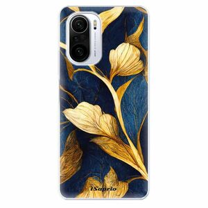 Odolné silikonové pouzdro iSaprio - Gold Leaves - Xiaomi Poco F3 obraz