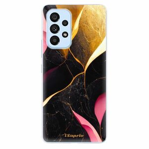 Odolné silikonové pouzdro iSaprio - Gold Pink Marble - Samsung Galaxy A73 5G obraz