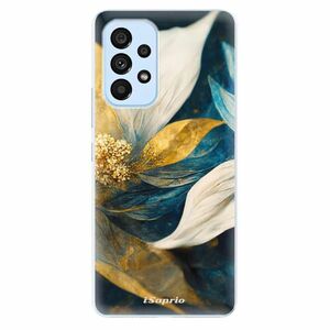 Odolné silikonové pouzdro iSaprio - Gold Petals - Samsung Galaxy A73 5G obraz