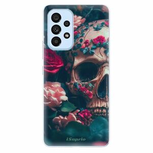 Odolné silikonové pouzdro iSaprio - Skull in Roses - Samsung Galaxy A53 5G obraz