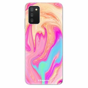 Odolné silikonové pouzdro iSaprio - Orange Liquid - Samsung Galaxy A03s obraz