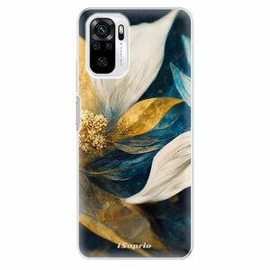 Odolné silikonové pouzdro iSaprio - Gold Petals - Xiaomi Redmi Note 10 / Note 10S obraz