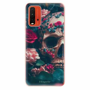 Odolné silikonové pouzdro iSaprio - Skull in Roses - Xiaomi Redmi 9T obraz