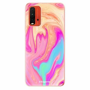 Odolné silikonové pouzdro iSaprio - Orange Liquid - Xiaomi Redmi 9T obraz