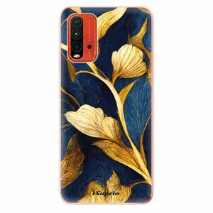 Odolné silikonové pouzdro iSaprio - Gold Leaves - Xiaomi Redmi 9T obraz