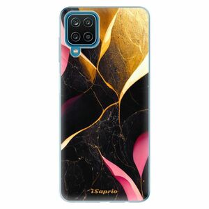 Odolné silikonové pouzdro iSaprio - Gold Pink Marble - Samsung Galaxy A12 obraz