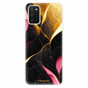 Odolné silikonové pouzdro iSaprio - Gold Pink Marble - Samsung Galaxy A02s obraz