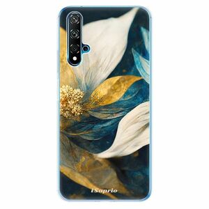 Odolné silikonové pouzdro iSaprio - Gold Petals - Huawei Nova 5T obraz