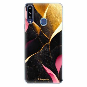 Odolné silikonové pouzdro iSaprio - Gold Pink Marble - Samsung Galaxy A20s obraz