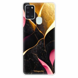 Odolné silikonové pouzdro iSaprio - Gold Pink Marble - Samsung Galaxy A21s obraz