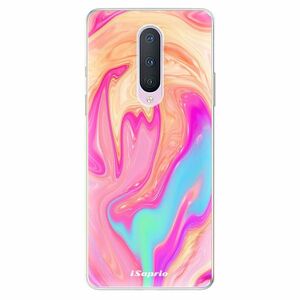 Odolné silikonové pouzdro iSaprio - Orange Liquid - OnePlus 8 obraz