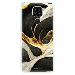 Odolné silikonové pouzdro iSaprio - Black and Gold - Xiaomi Redmi Note 9 obraz