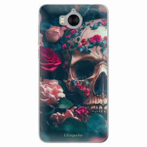 Odolné silikonové pouzdro iSaprio - Skull in Roses - Huawei Y5 2017 / Y6 2017 obraz