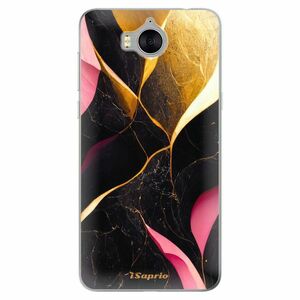 Odolné silikonové pouzdro iSaprio - Gold Pink Marble - Huawei Y5 2017 / Y6 2017 obraz