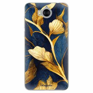 Odolné silikonové pouzdro iSaprio - Gold Leaves - Huawei Y5 2017 / Y6 2017 obraz