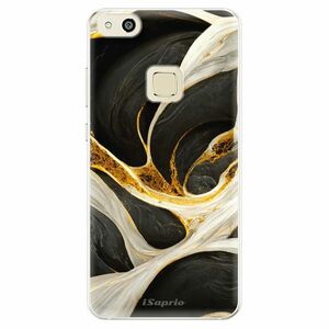 Odolné silikonové pouzdro iSaprio - Black and Gold - Huawei P10 Lite obraz