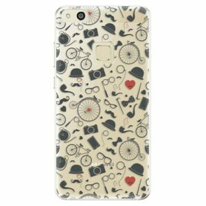 Odolné silikonové pouzdro iSaprio - Vintage Pattern 01 - black - Huawei P10 Lite obraz