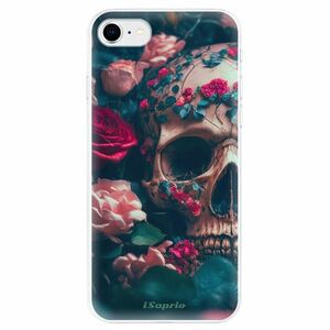 Odolné silikonové pouzdro iSaprio - Skull in Roses - iPhone SE 2020 obraz