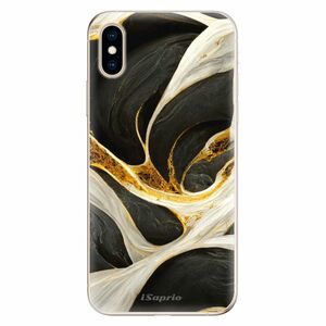 Odolné silikonové pouzdro iSaprio - Black and Gold - iPhone XS obraz