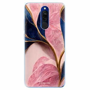 Odolné silikonové pouzdro iSaprio - Pink Blue Leaves - Xiaomi Redmi 8 obraz