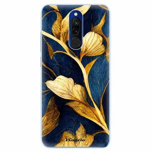 Odolné silikonové pouzdro iSaprio - Gold Leaves - Xiaomi Redmi 8 obraz