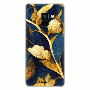 Odolné silikonové pouzdro iSaprio - Gold Leaves - Samsung Galaxy A8 2018 obraz