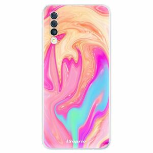 Odolné silikonové pouzdro iSaprio - Orange Liquid - Samsung Galaxy A50 obraz