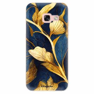 Odolné silikonové pouzdro iSaprio - Gold Leaves - Samsung Galaxy A3 2017 obraz