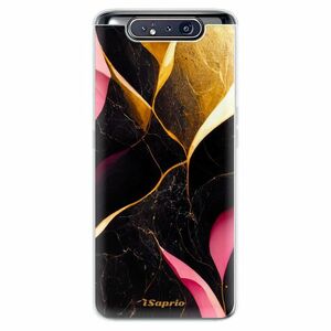 Odolné silikonové pouzdro iSaprio - Gold Pink Marble - Samsung Galaxy A80 obraz