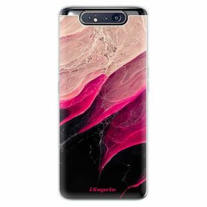 Odolné silikonové pouzdro iSaprio - Black and Pink - Samsung Galaxy A80 obraz