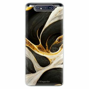 Odolné silikonové pouzdro iSaprio - Black and Gold - Samsung Galaxy A80 obraz