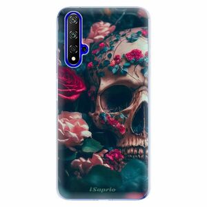 Odolné silikonové pouzdro iSaprio - Skull in Roses - Huawei Honor 20 obraz