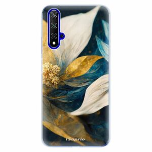 Odolné silikonové pouzdro iSaprio - Gold Petals - Huawei Honor 20 obraz