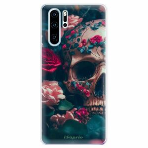 Odolné silikonové pouzdro iSaprio - Skull in Roses - Huawei P30 Pro obraz