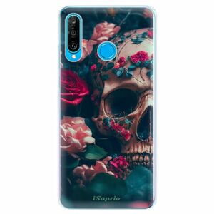 Odolné silikonové pouzdro iSaprio - Skull in Roses - Huawei P30 Lite obraz