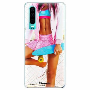 Odolné silikonové pouzdro iSaprio - Skate girl 01 - Huawei P30 obraz