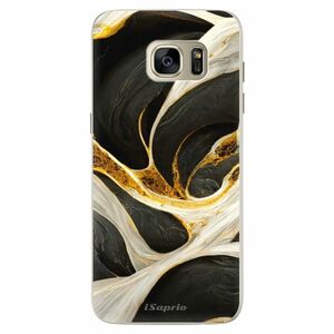 Silikonové pouzdro iSaprio - Black and Gold - Samsung Galaxy S7 Edge obraz