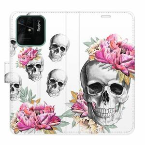 Flipové pouzdro iSaprio - Crazy Skull - Xiaomi Redmi 10C obraz